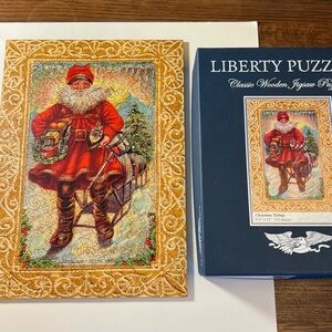 Liberty Puzzles Classic Wooden Jigsaw Puzzle -  Christmas Tidings